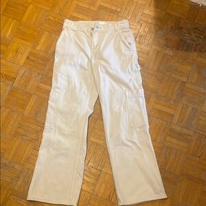 Women’s White Cargo Pants